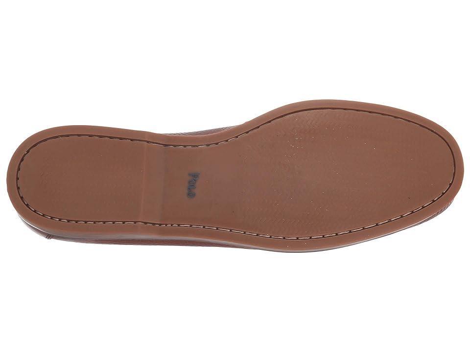 Polo Ralph Lauren Bienne Boat Shoe (Tan Oiled Tumbled Leather) Men's Flat Shoes Product Image