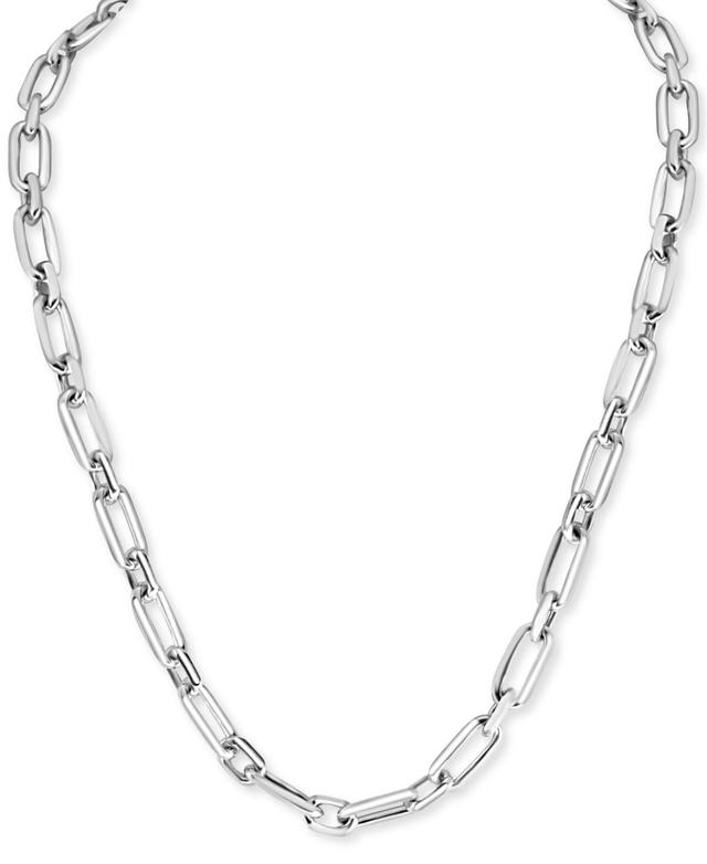 Effy Mens Large Oval Link 22 Chain Necklace in Sterling Silver Product Image