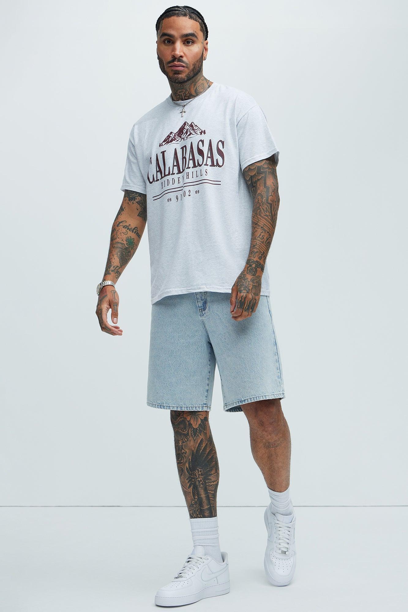 Calabasas Hidden Hills Short Sleeve Tee - Grey Product Image