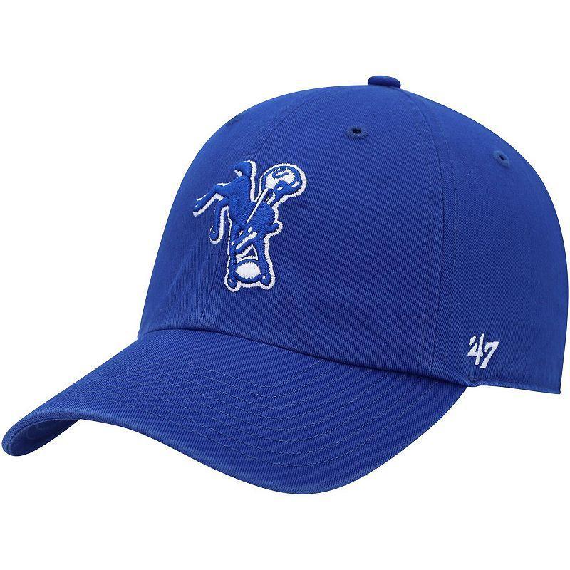 Mens 47 Royal Indianapolis Colts Clean Up Legacy Adjustable Hat Product Image