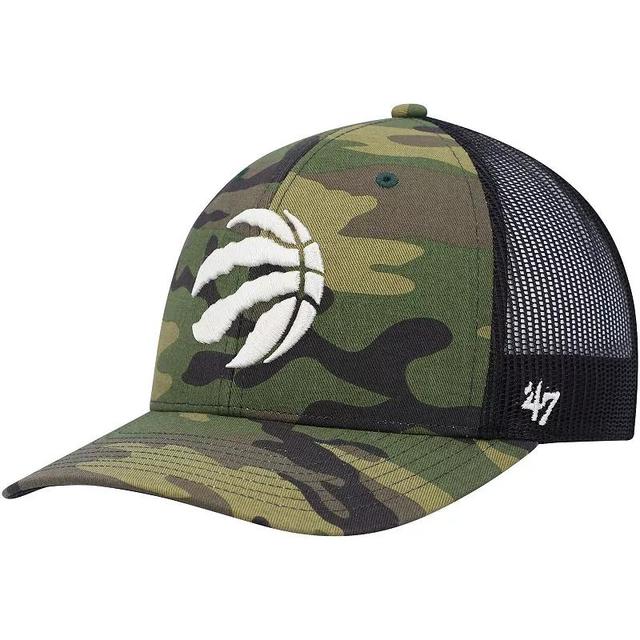 Mens 47 Camo/Black Toronto Raptors Trucker Snapback Hat Product Image