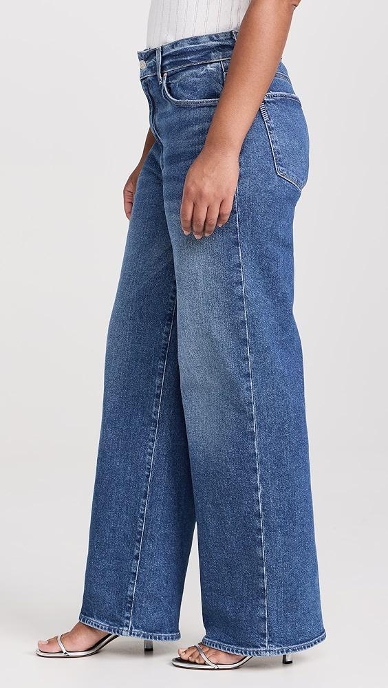 PAIGE Sasha 32" Wide Leg Jeans | Shopbop Product Image