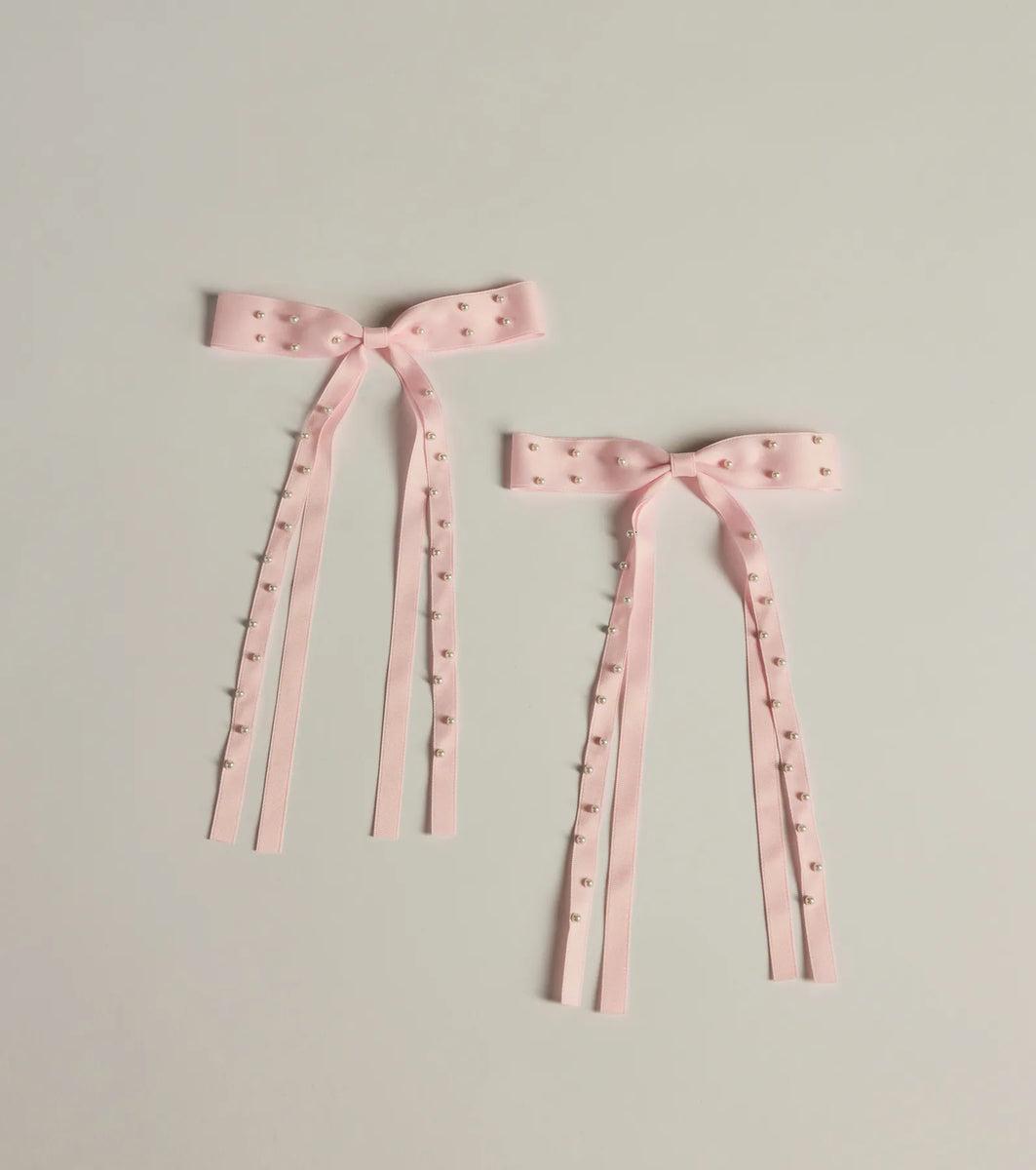 Adorable Vibes Pearl Hair Bow Set Product Image