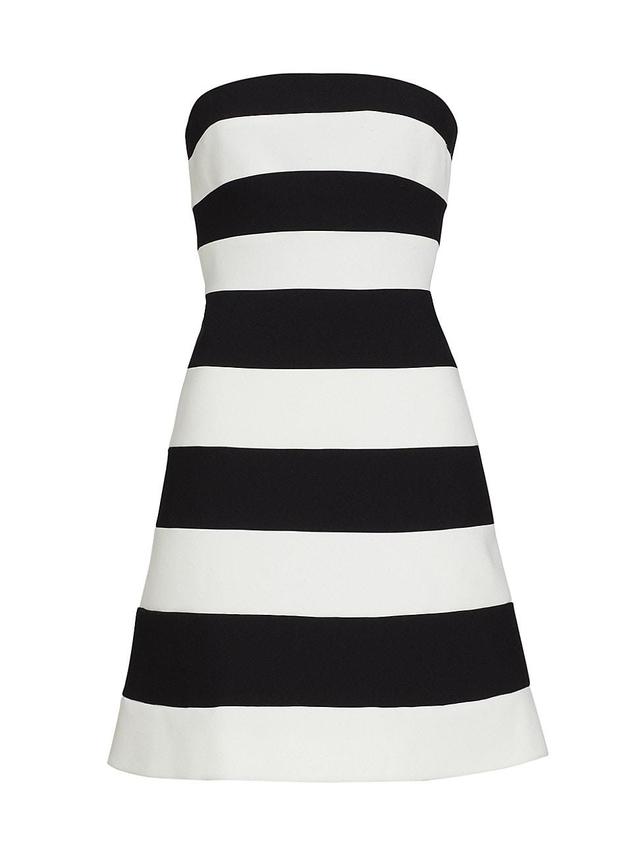 Womens Striped Strapless Minidress Product Image