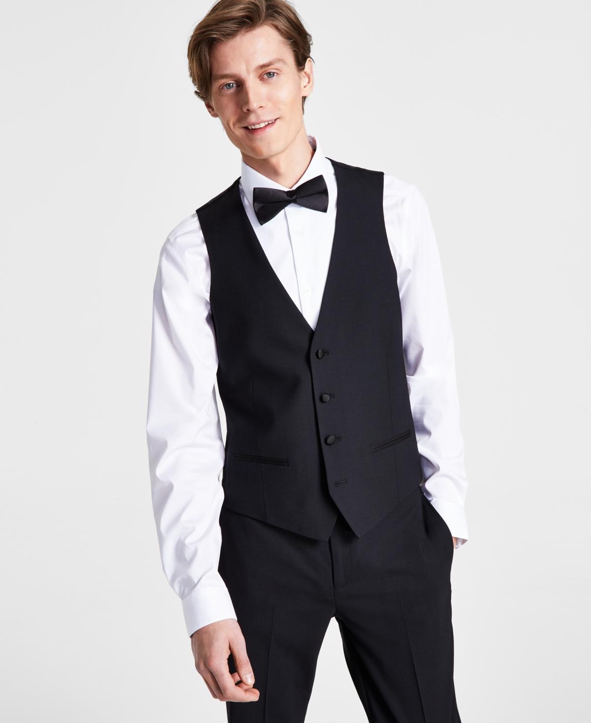 Bar Iii Mens Slim-Fit Faille-Trim Tuxedo Vest, Created for Macys Product Image