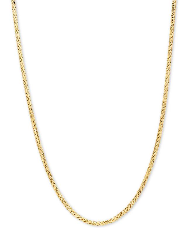 Everlasting Gold 14k Gold 2.7 mm Hollow Square Wheat Chain Necklace - 22 in., Womens Product Image