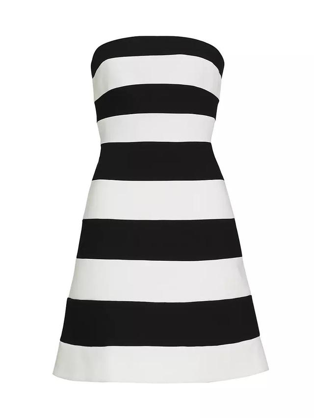 Striped Strapless Minidress Product Image