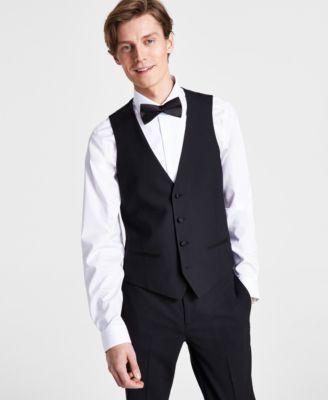 Bar Iii Mens Slim-Fit Faille-Trim Tuxedo Vest, Created for Macys Product Image