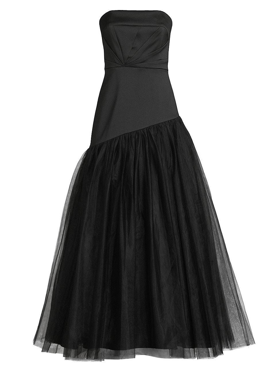 Womens Mikado Strapless Ball Gown Product Image