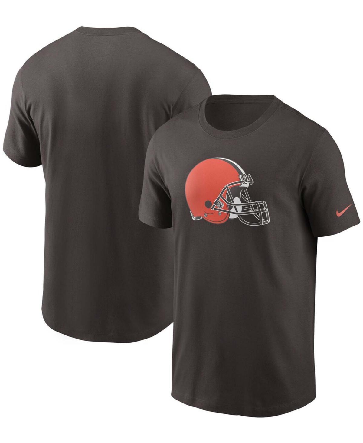 Mens Brown Cleveland Browns Primary Logo T-shirt Product Image