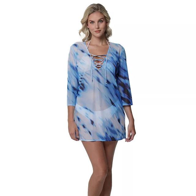 Womens Portocruz Lace-Up Swim Cover-Up Tunic Product Image