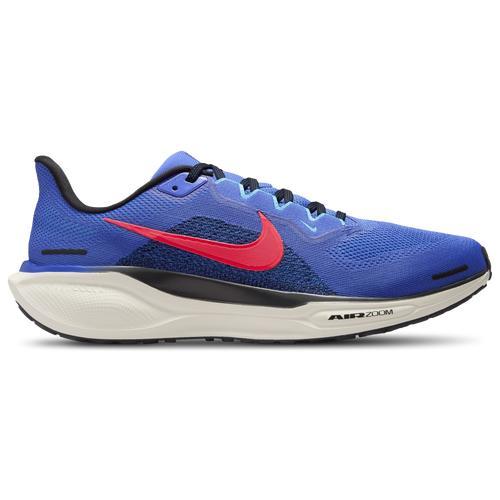 Nike Mens Nike Air Zoom Pegasus 41 - Mens Running Shoes Astronomy Blue/Hot Punch/Black Product Image