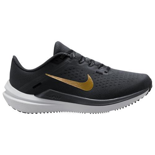 Nike Womens Nike Air Winflo 10 - Womens Running Shoes Anthracite/Mtlc Gold/Black Product Image