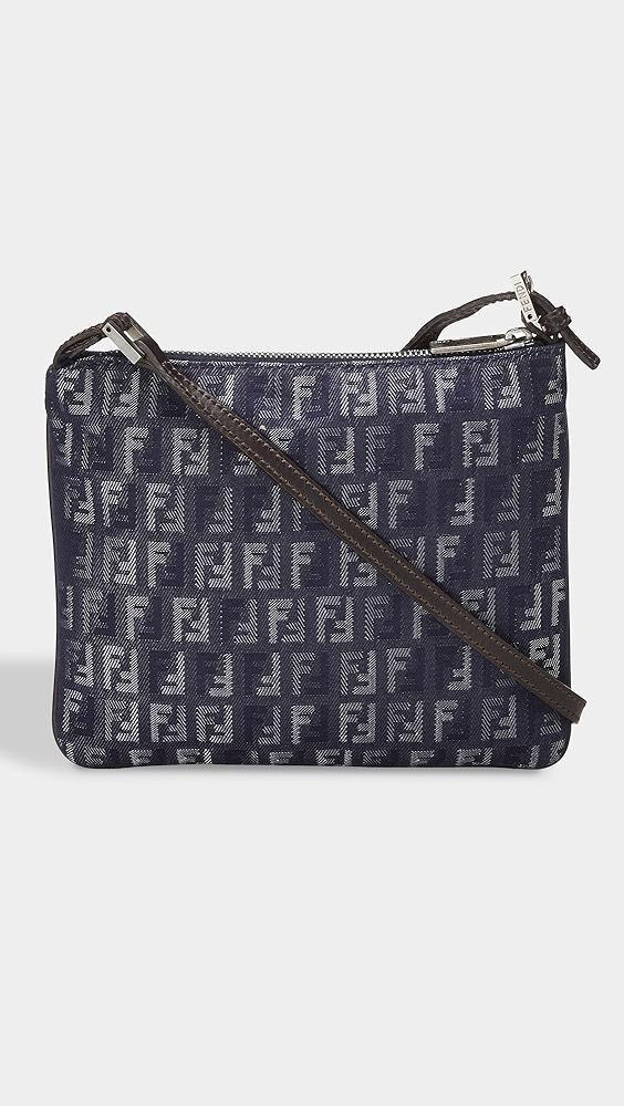 What Goes Around Comes Around Fendi Blue Denim Shoulder Bag | Shopbop Product Image