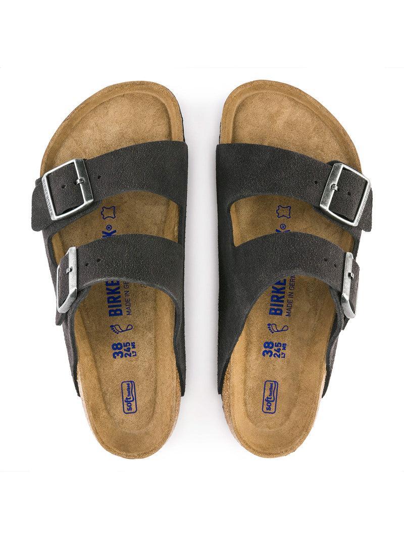 Women's Birkenstock Arizona Soft Footbed - Velvet Gray Product Image