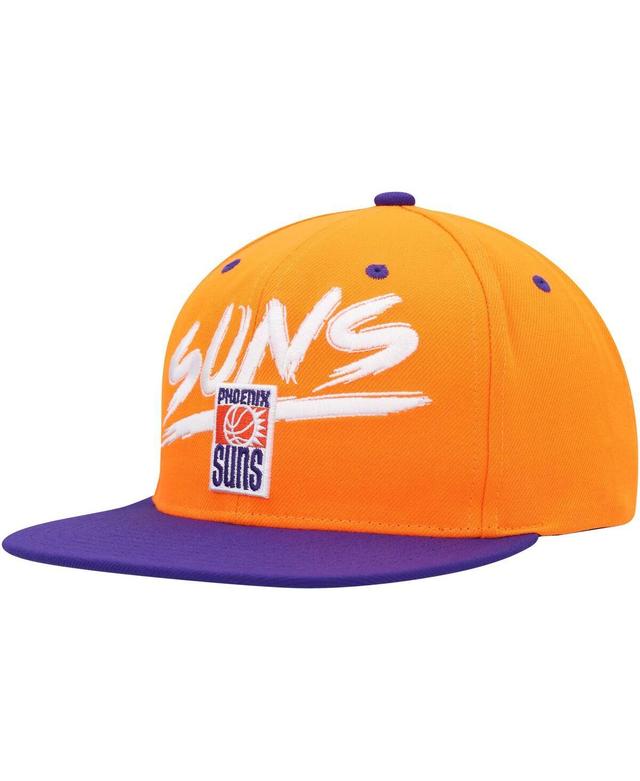 Mens Mitchell & Ness Orange Phoenix Suns Hardwood Classics Soul Transcript Snapback Hat - Orange Product Image