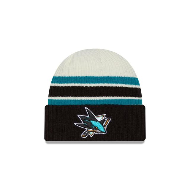 San Jose Sharks Vintage Ribbed Beanie Male Product Image