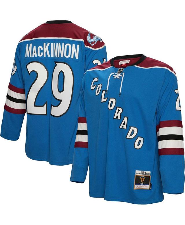 Mens Mitchell & Ness Nathan MacKinnon Blue Colorado Avalanche 2013 Blue Line Player Jersey - Blue Product Image