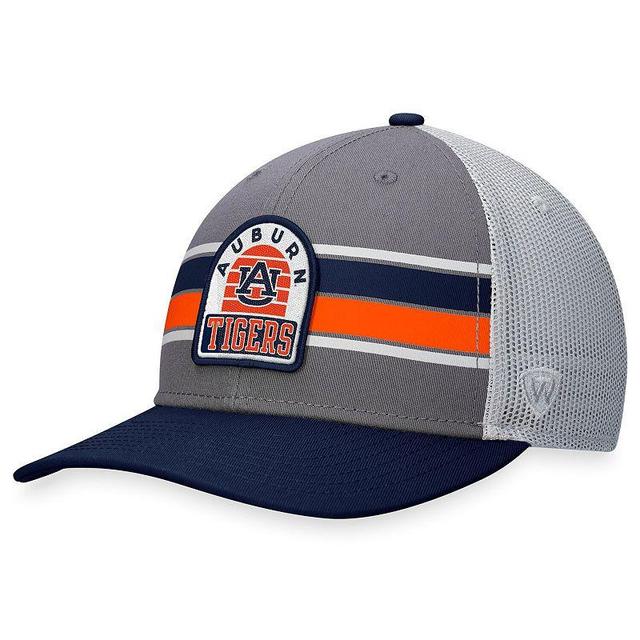 Mens Top of the World Gray/Navy Auburn Tigers Aurora Trucker Adjustable Hat Product Image