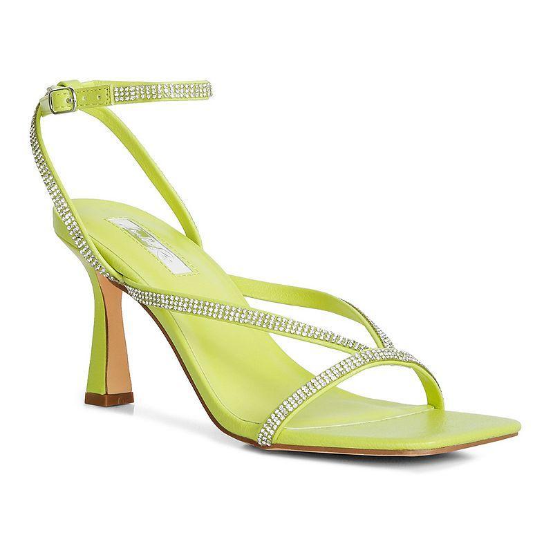 Womens Crush It Diamante Mid Heel Sandal Product Image