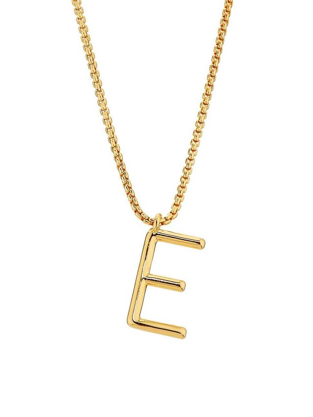 Womens Initial Reaction Goldtone & Enamel Pendant Necklace Product Image