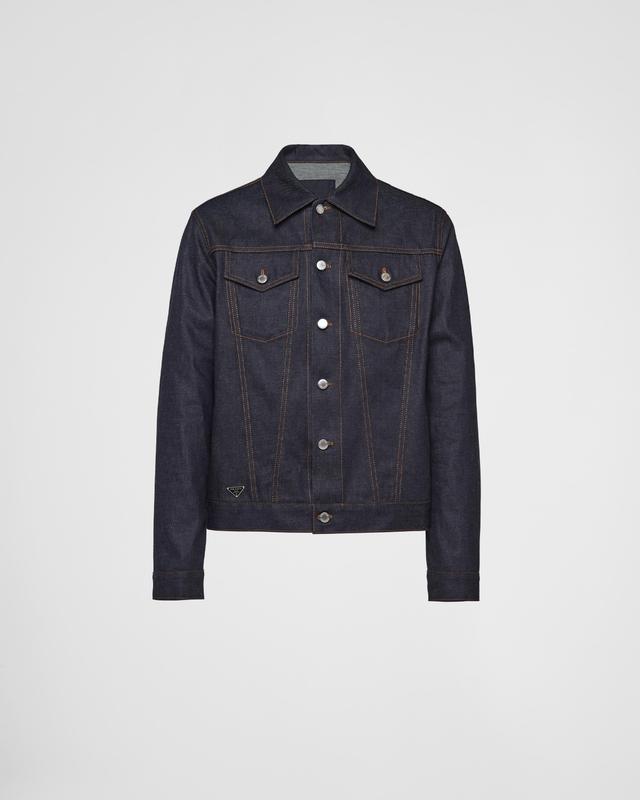 Denim blouson jacket Product Image