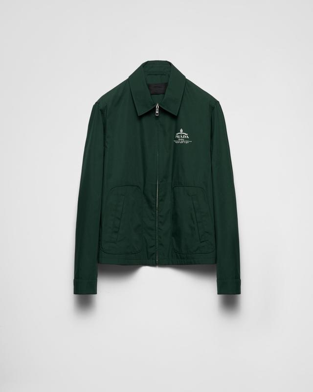 Cotton blend blouson jacket Product Image