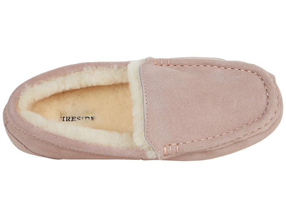 FIRESIDE by Dearfoams Mel Genuine Shearling Moccasin (Dusty ) Women's Slippers Product Image