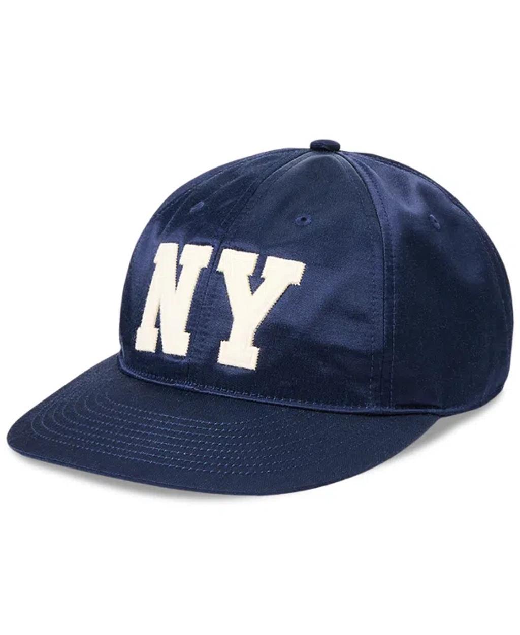 Men's Ny Patch Satin Ball Cap In Newport Navy Product Image