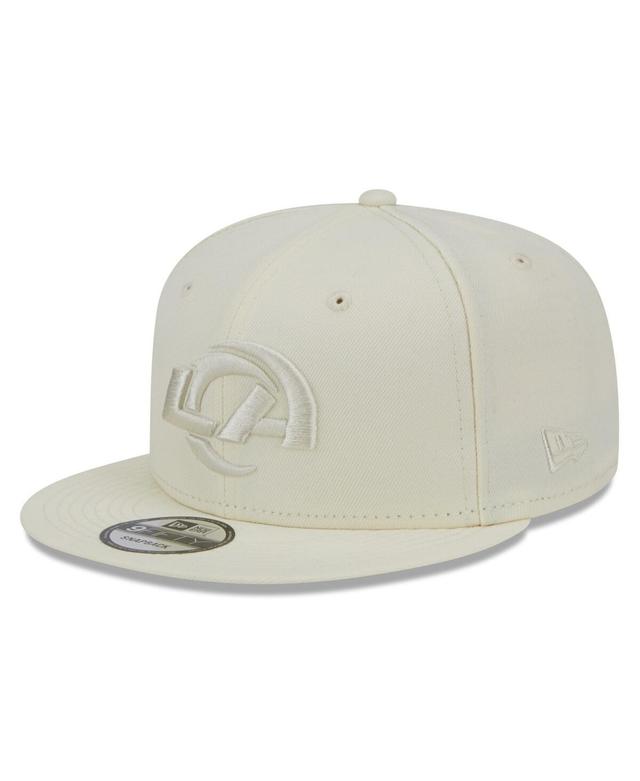 Mens New Era Cream Los Angeles Rams Color Pack 9FIFTY Snapback Hat Product Image