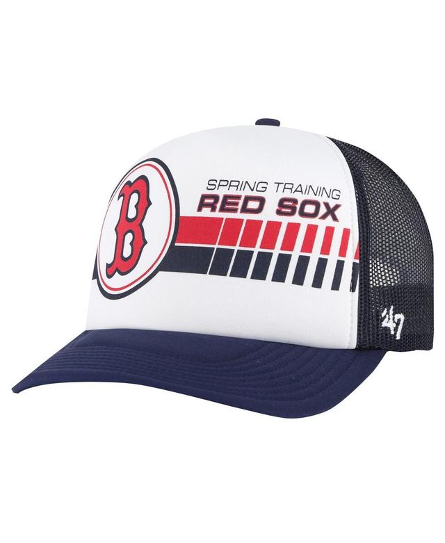 Mens 47 Brand White Boston Red Sox 2024 Spring Training Foam Trucker Adjustable Hat - White Product Image