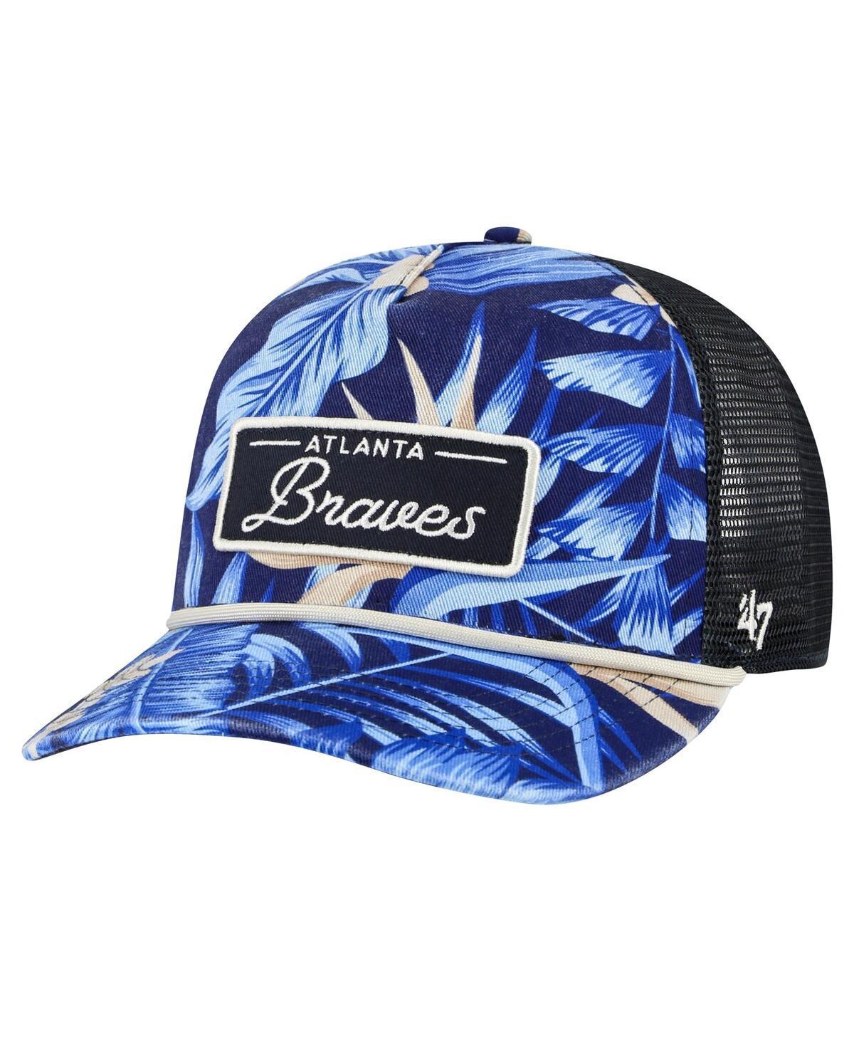 Mens 47 Atlanta Braves Tropicalia Trucker Hitch Adjustable Hat, Blue Product Image