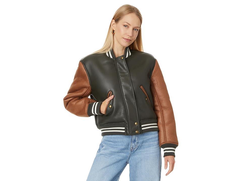 Blank NYC Two-Tone Bomber Jacket (Multicolor) Women's Jacket Product Image