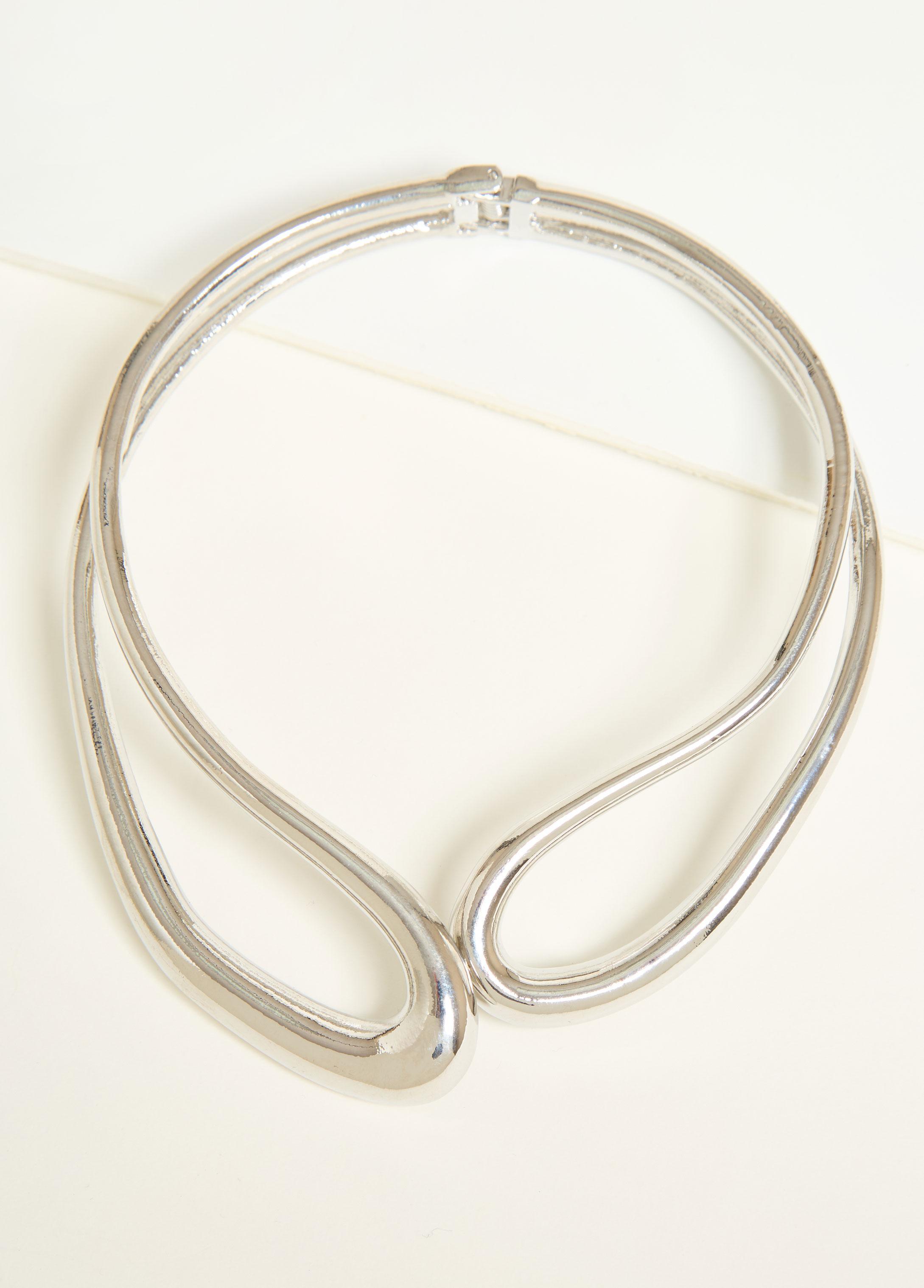 Plus Size Silver Tone Collar Ashley Stewart Product Image