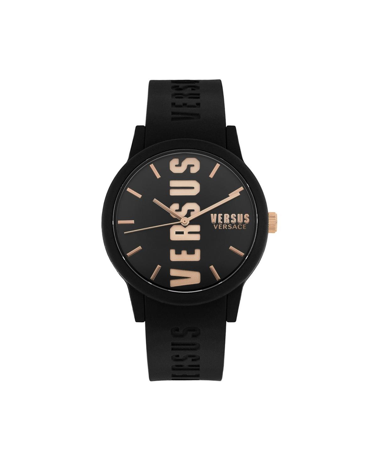 Versus Versace Mens Barbes Silicone Quartz Black Silicone Strap 40mm Product Image