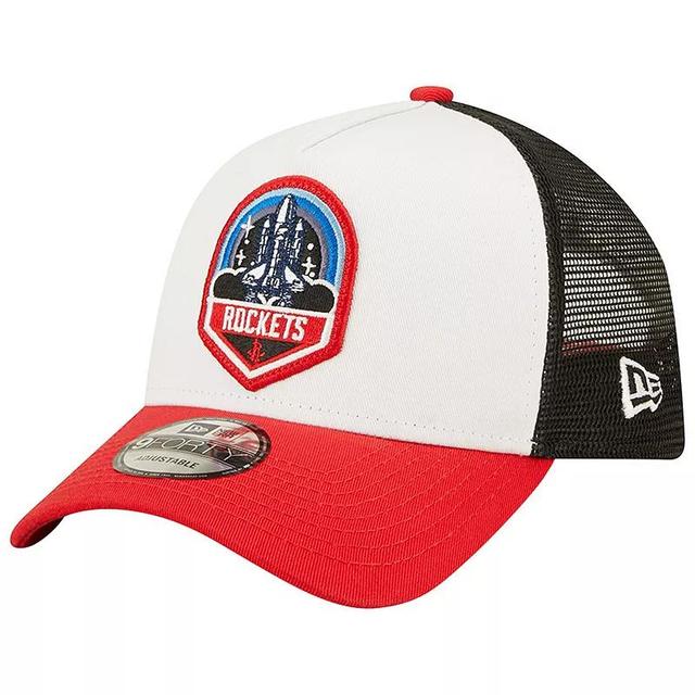 Mens New Era /White Houston Rockets Fresh 9FORTY Snapback Hat Product Image