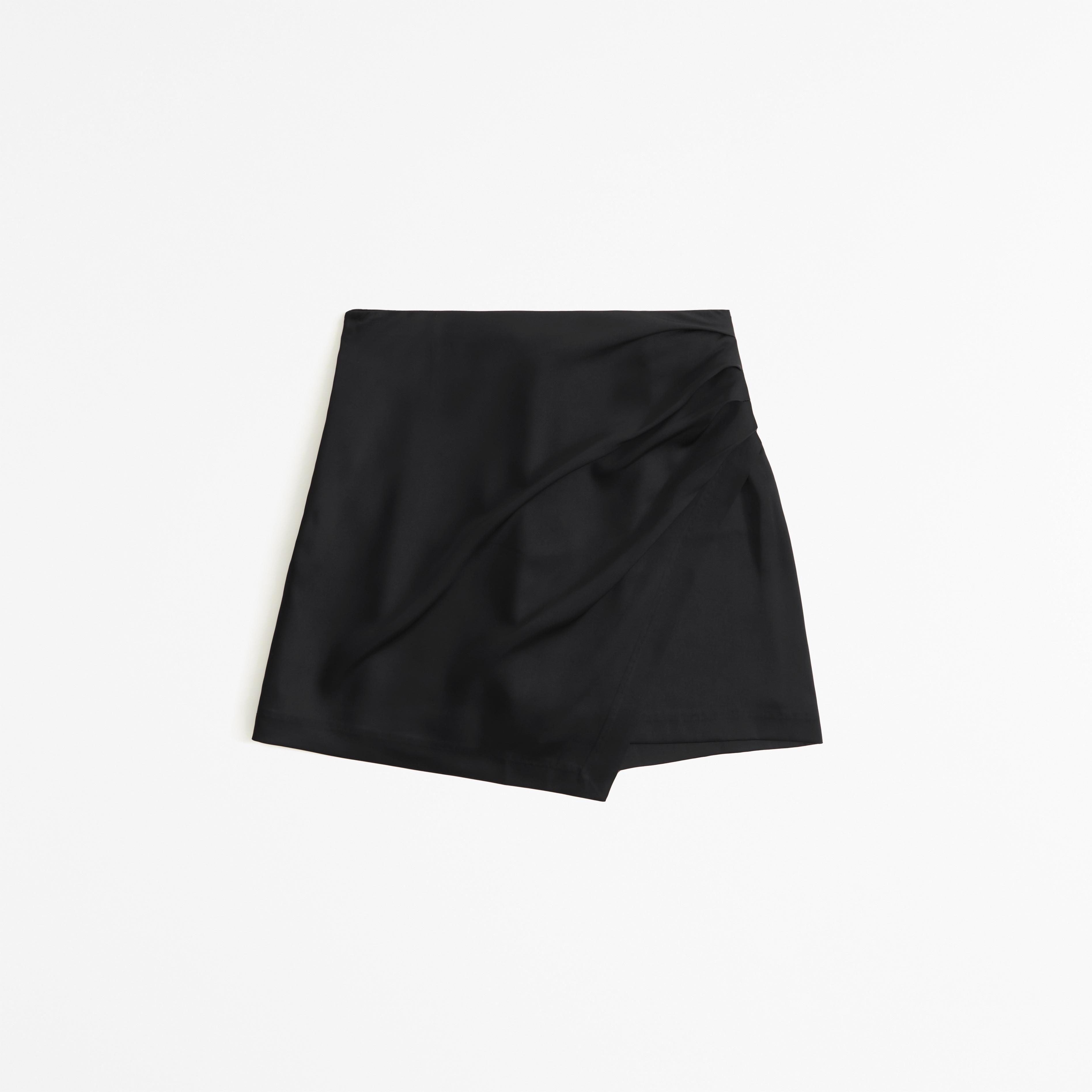 Satin Draped Mini Skort product image