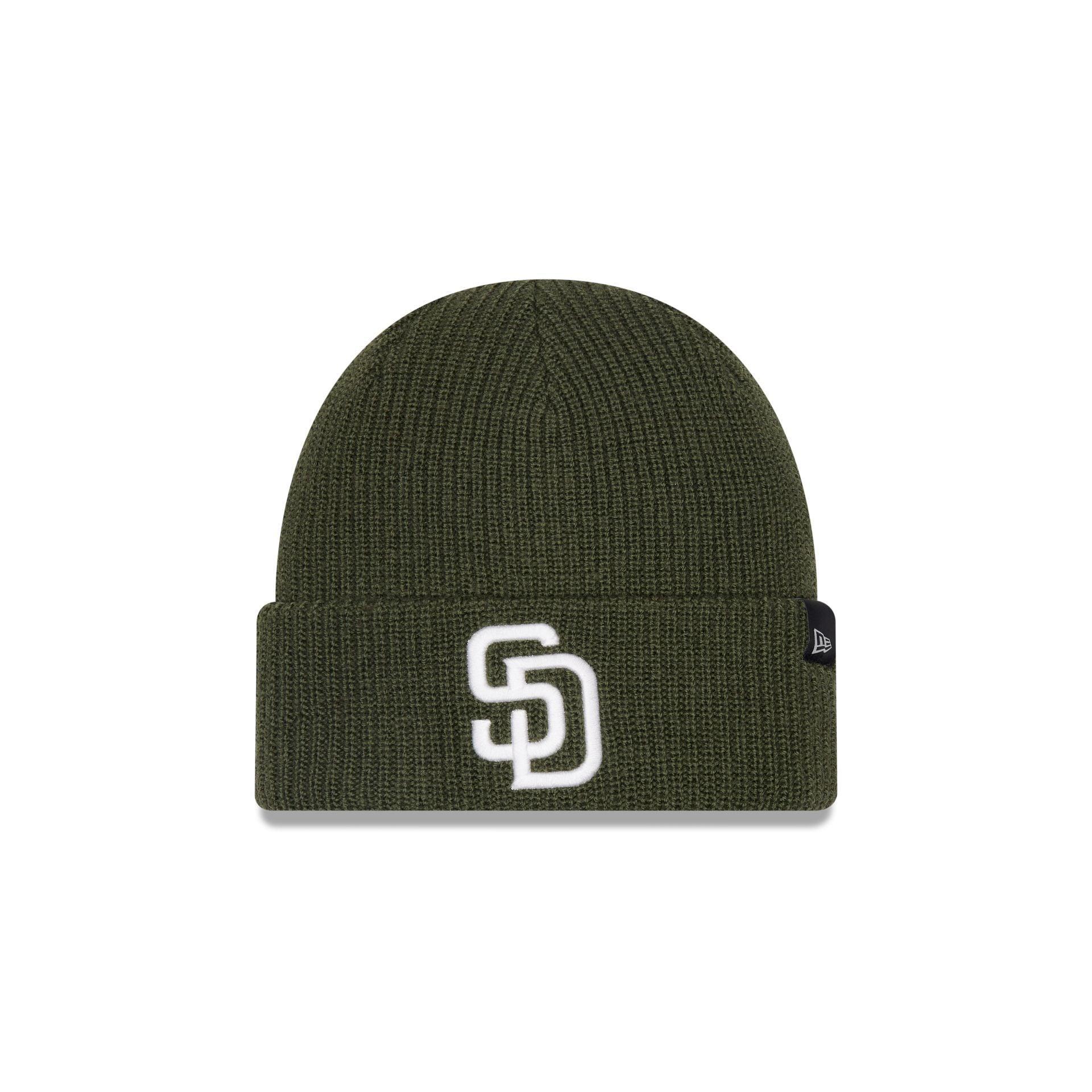 San Diego Padres Green Merino Wool Knit Beanie Male Product Image