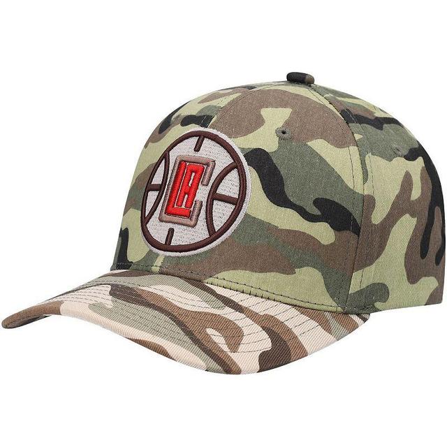 Mens Mitchell & Ness Camo LA Clippers Woodland Desert Snapback Hat Product Image