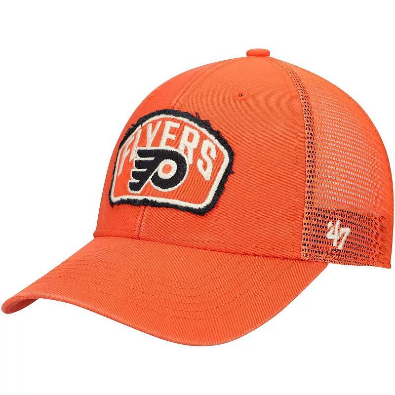 Mens 47 Orange Philadelphia Flyers Cledus MVP Trucker Snapback Hat Product Image