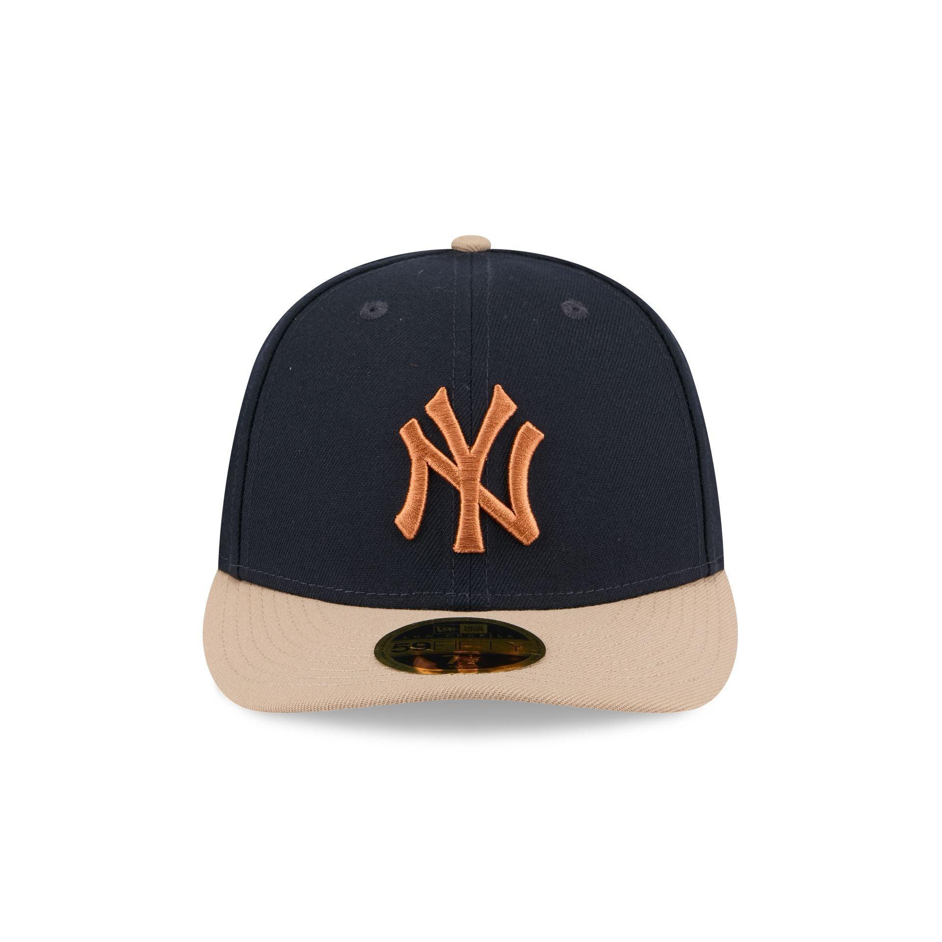 New York Yankees Blue Ivory Low Profile 59FIFTY Fitted Hat Male Product Image