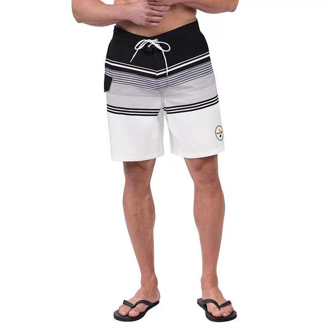 Mens G-III Sports by Carl Banks Pittsburgh Steelers Jump Shot Volley Swim Trunks Product Image