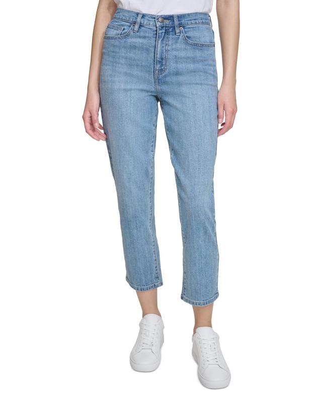 Women's High-Rise Slim Straight Jeans Product Image