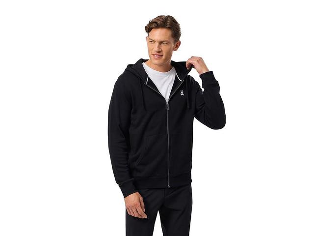 Psycho Bunny Levy Essential Zip Fleece Hoodie Men's Sweatshirt Product Image