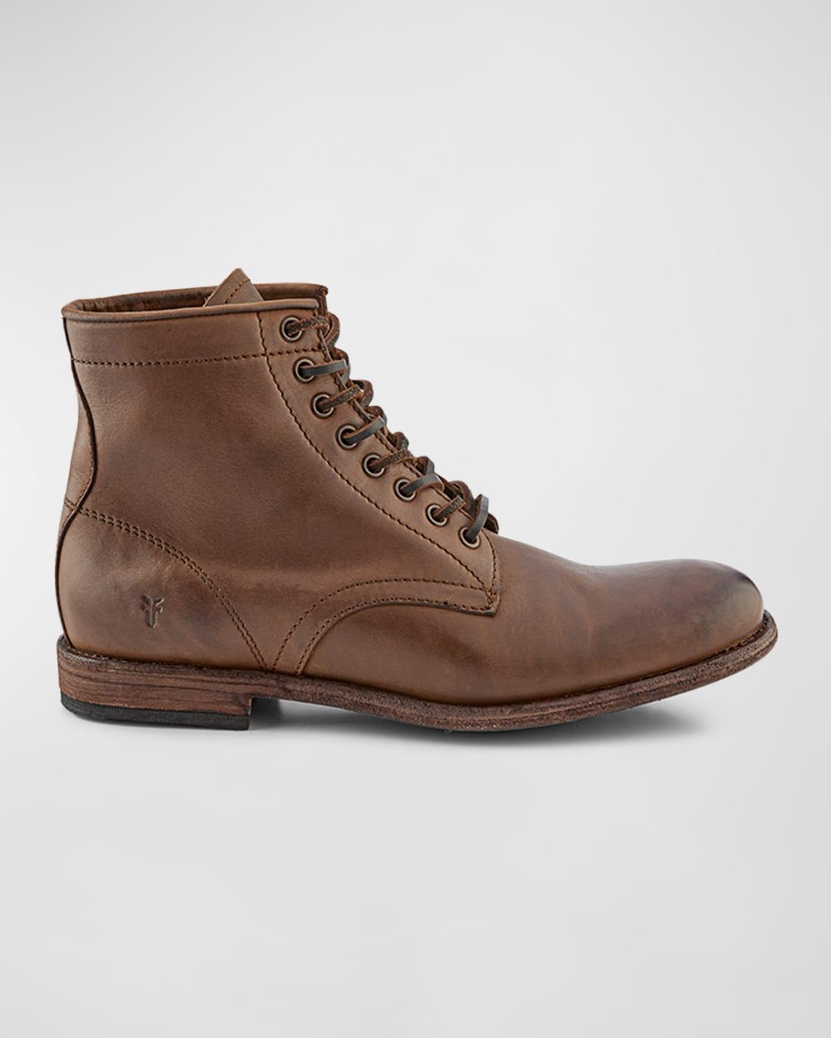 Mens Tyler Leather Lace-Up Boots Product Image