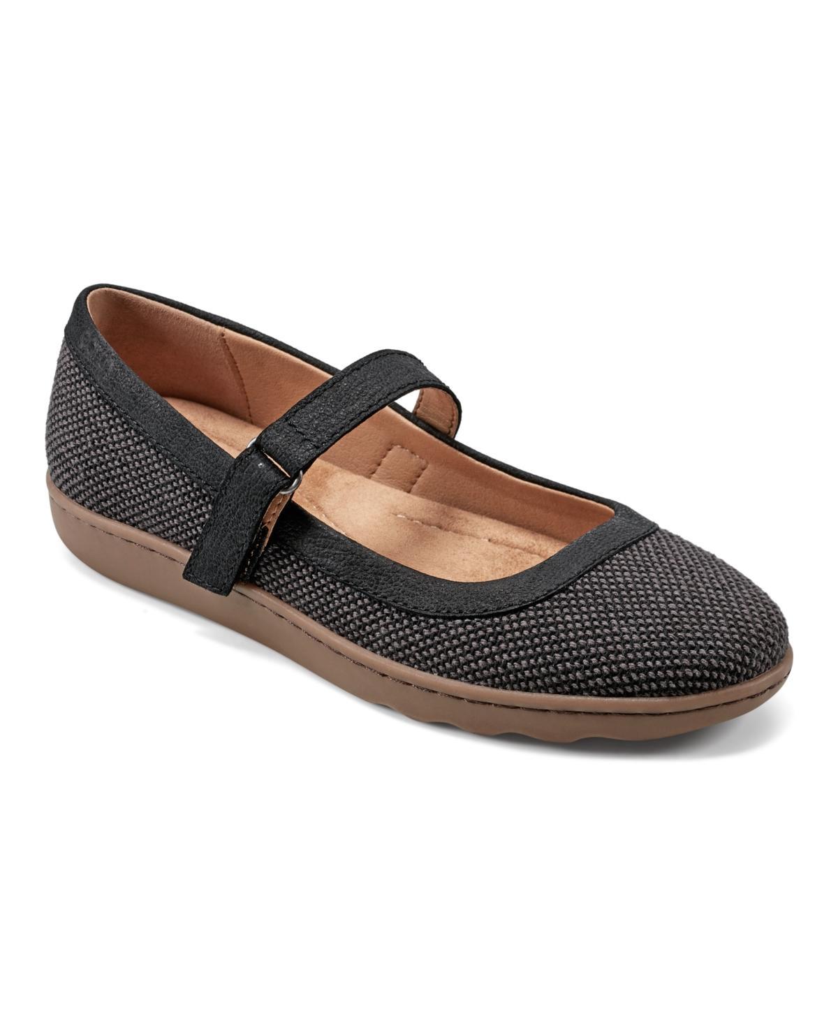 Earth Womens Lorali Round Toe Adjustable Strap Casual Flats Product Image