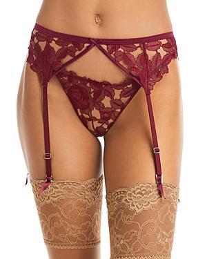 Womens Rose Embroidery Garter Product Image