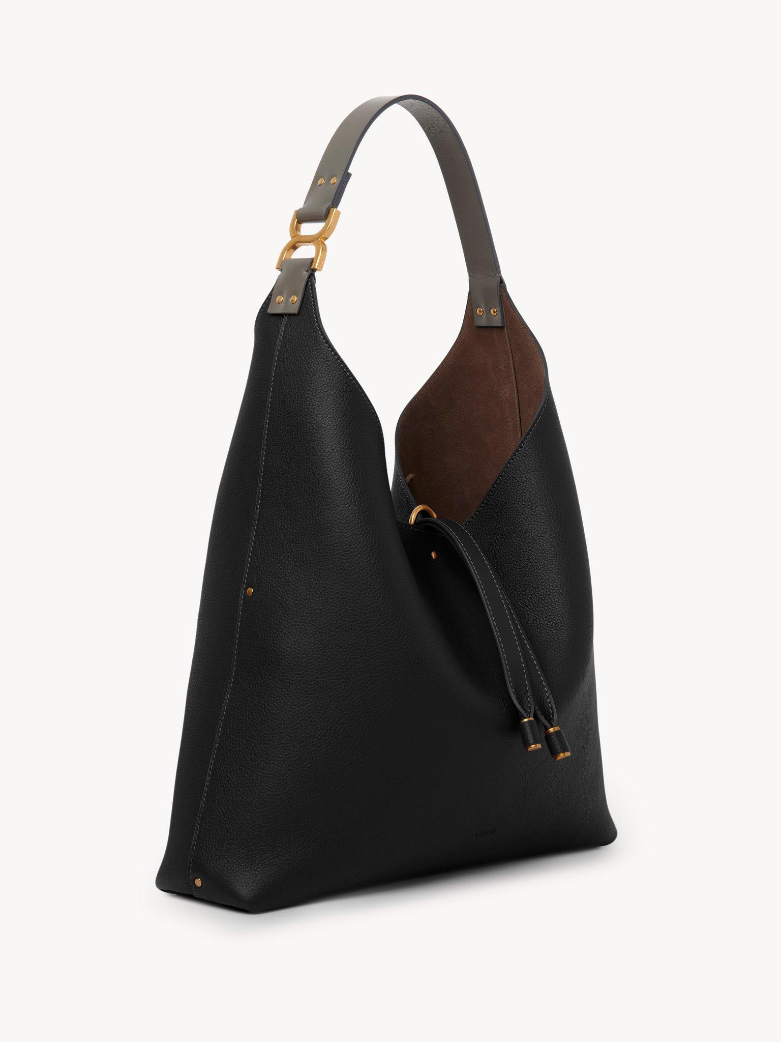 Marcie hobo bag in suede leather Product Image