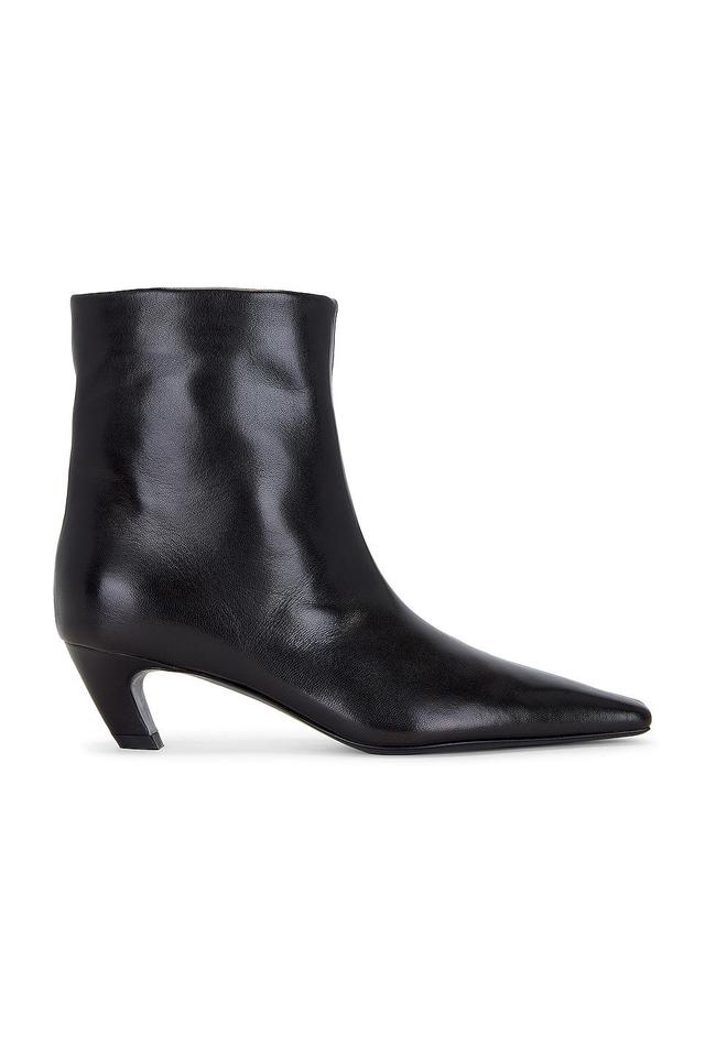 KHAITE Arizona Slouch Ankle Boots in Black - Black. Size 36.5 (also in ). Product Image