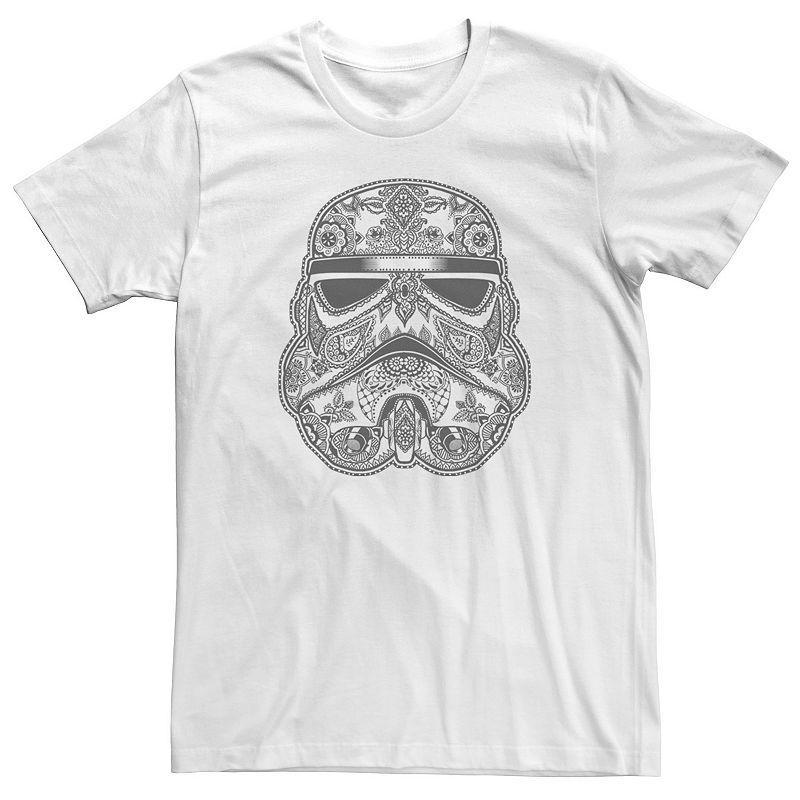 Mens Star Wars Stormtrooper Artsy Henna Helmet Design Tee Product Image